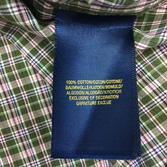 Ralph Lauren Boy Check Button Down Shirt Size 5 - Picture 8 of 8